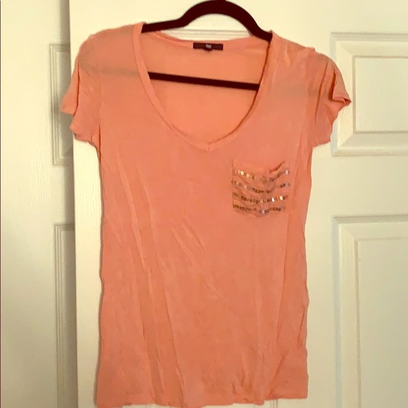 Sequins detail pocket T-shirt - Picture 1 of 3